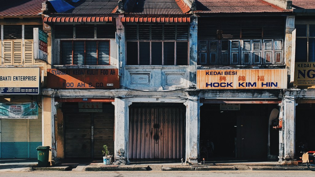 Shophouses in Georgetown, Penang, Malaysia